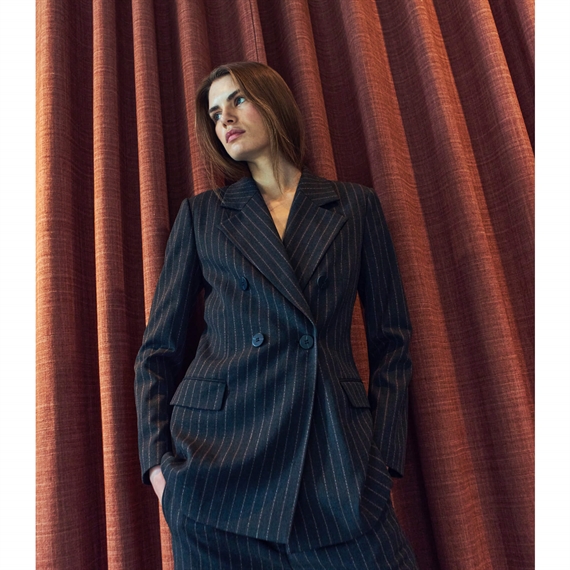 Copenhagen Muse CMTAILOR Blazer, Black w. Red Pear